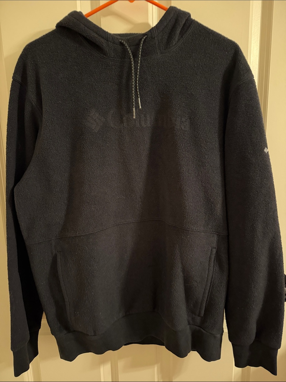 Columbia Men's Black Crewneck Fleece Hoodie